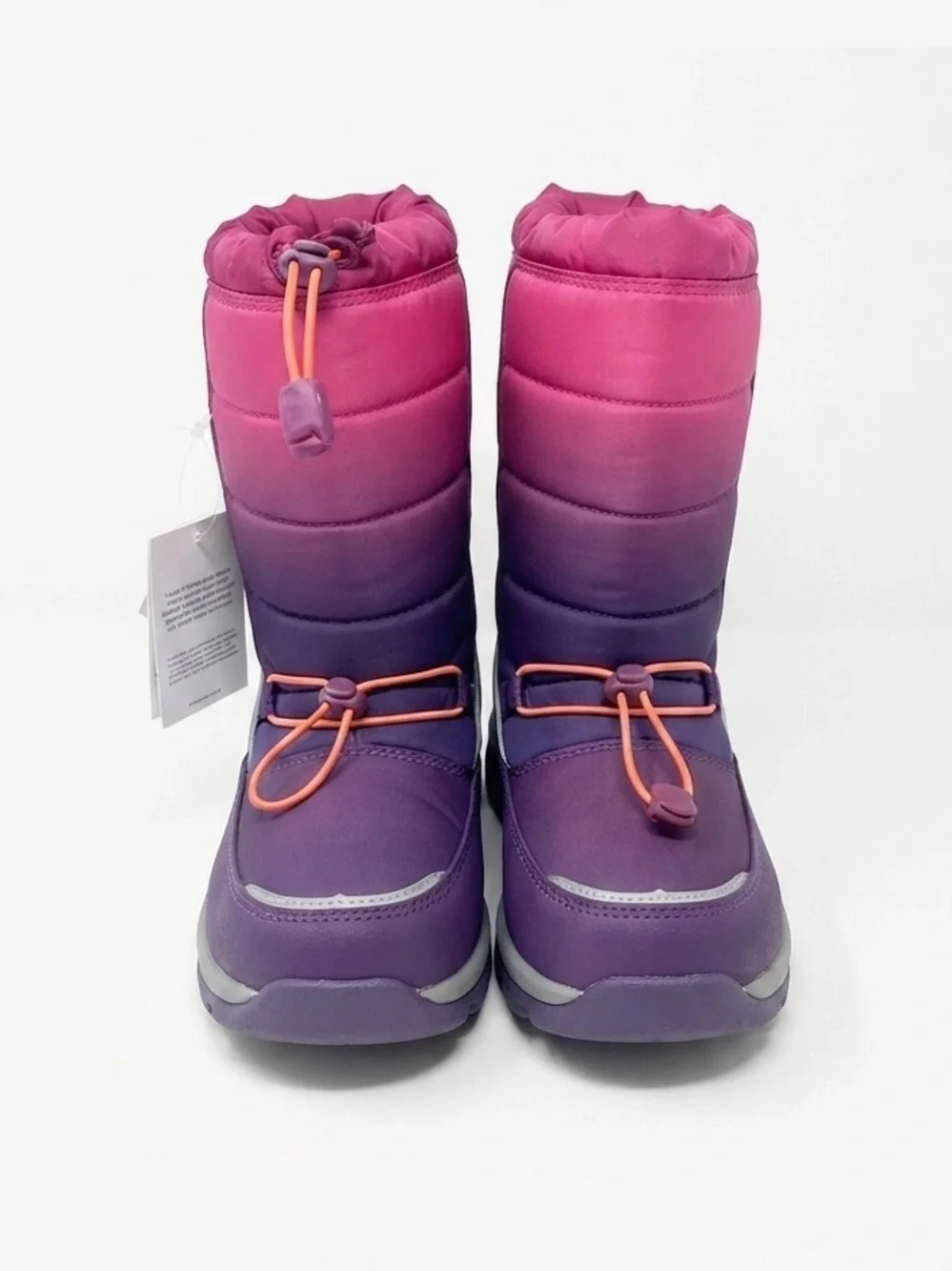 Land’s End Girls “Snow Flurry” Insulated Boots in Winter Violet Ombre - 5 M Yout